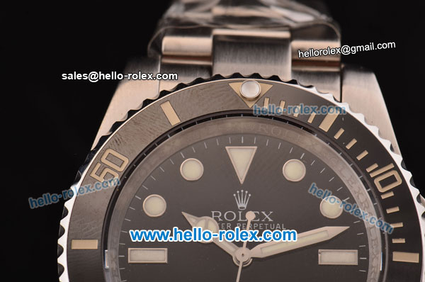 Rolex Submariner 2813 Automatic Steel Case/Strap with Ceramic Bezel and Black Dial - Click Image to Close